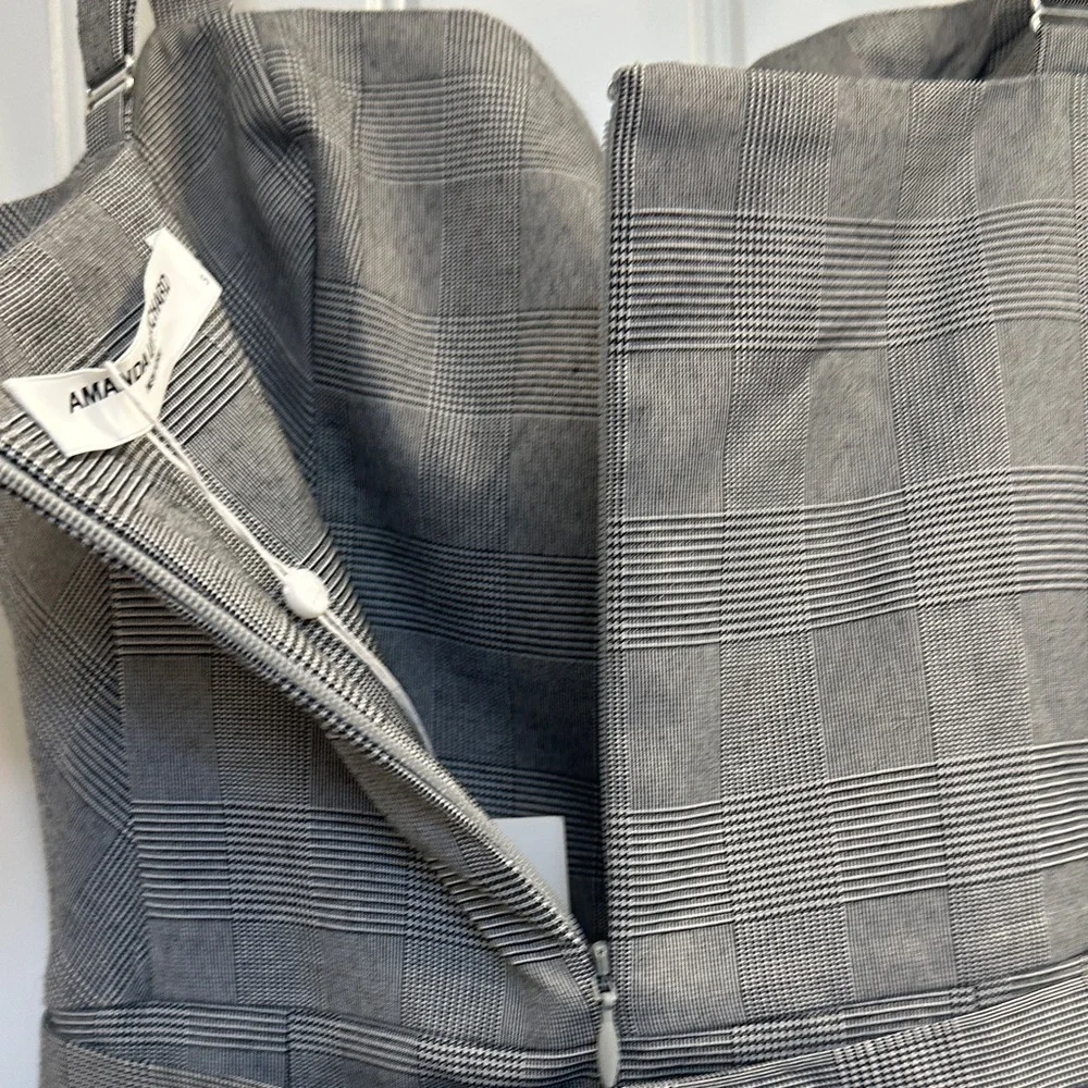 Amanda Uprichard Mercy Skort Romper in Business Plaid - Picture 10 of 10